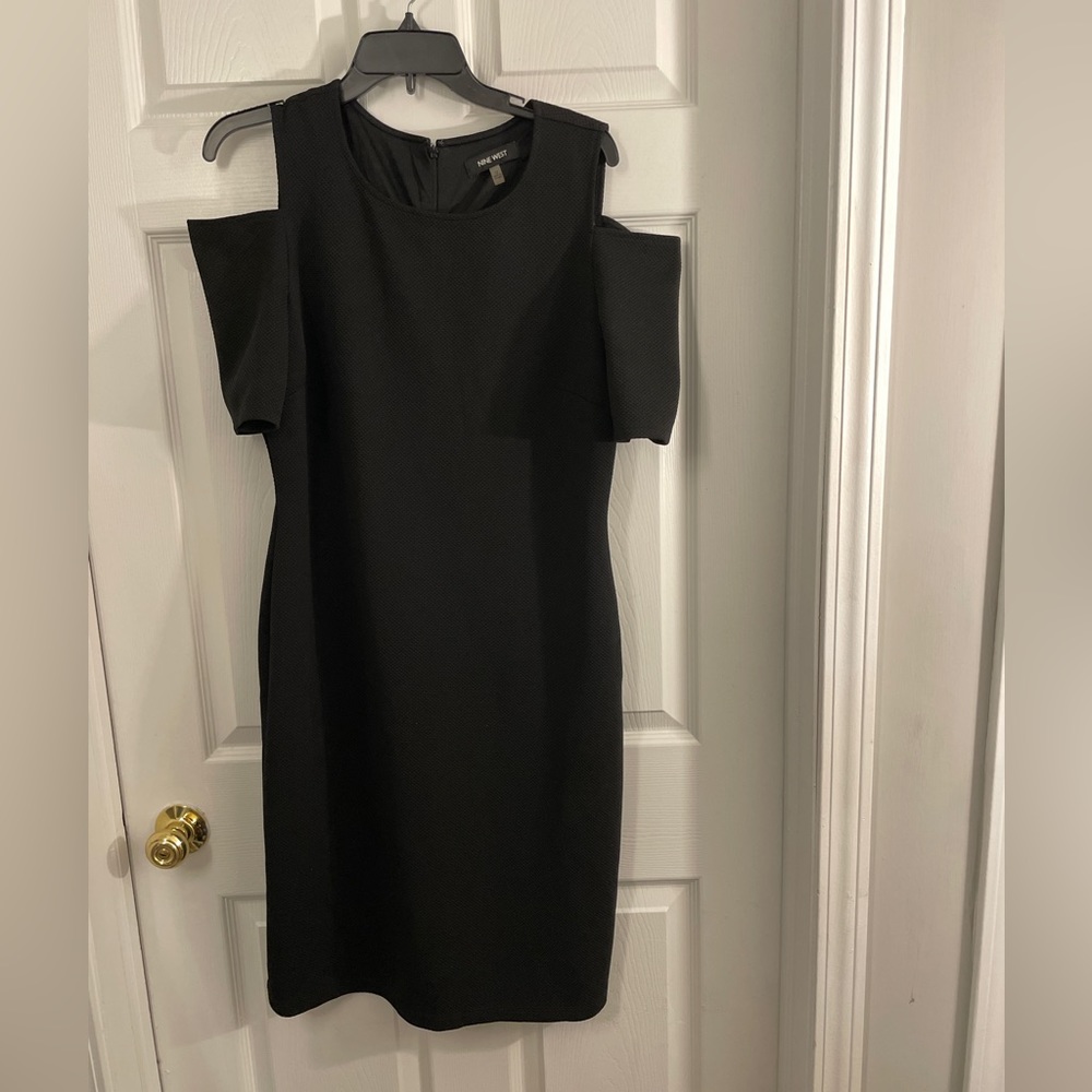 Black Nine West Dress. Off The Shoulder. Size 12.